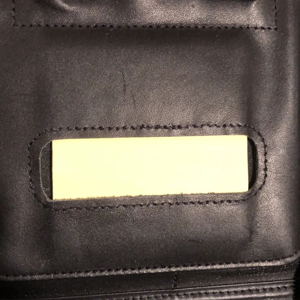 Sun Microsystems genuine leather professional zip portfolio